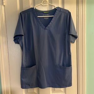 Healing hands HH works ceil blue scrub set.